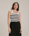 Crop Top Tejido De Punto,BLANCO P1